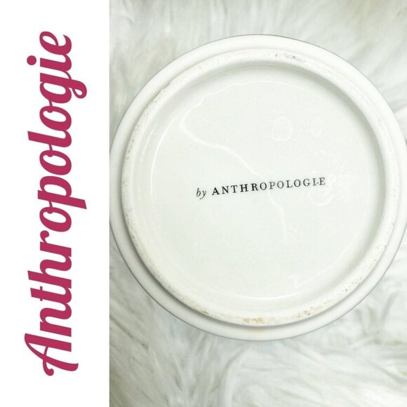 ANTHROPOLOGIE Bistro Tile Margo Ceramic Mug Coffee Tea With Monogram V Initial - Picture 4 of 5